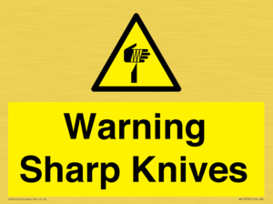 Warning Sharp Knives